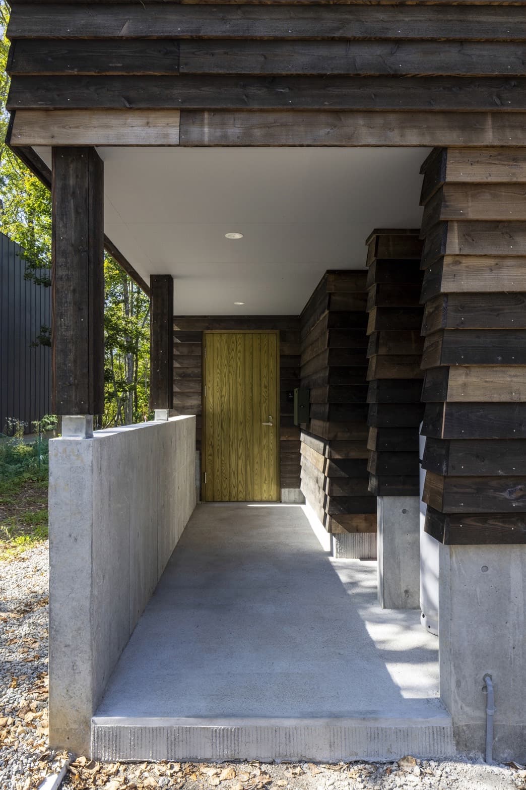 Timber detailing at The Junko Residence